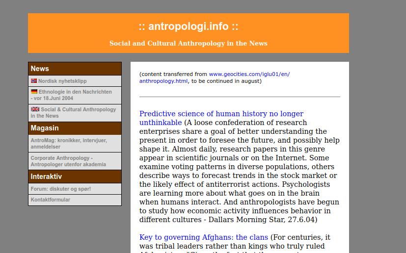 antropologi.info is 20 years old - some (unfinished) notes and thoughts